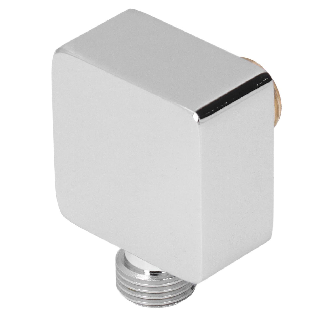 Quadrate Shower Elbow Chrome Finish Wall Mounted G1/2 Full Copper Male Female Universal Wall Elbow for Hand Held Shower