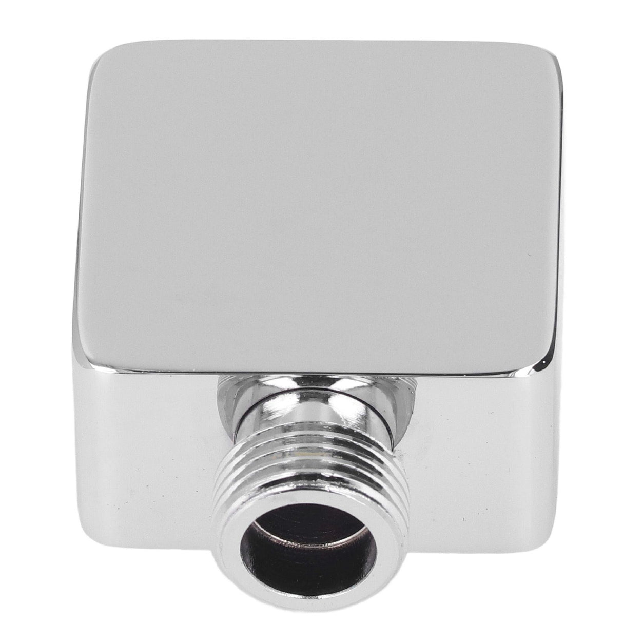 Quadrate Shower Elbow Chrome Finish Wall Mounted G1/2 Full Copper Male Female Universal Wall Elbow for Hand Held Shower