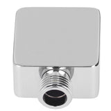 Quadrate Shower Elbow Chrome Finish Wall Mounted G1/2 Full Copper Male Female Universal Wall Elbow for Hand Held Shower