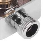 Quadrate Shower Elbow Chrome Finish Wall Mounted G1/2 Full Copper Male Female Universal Wall Elbow for Hand Held Shower