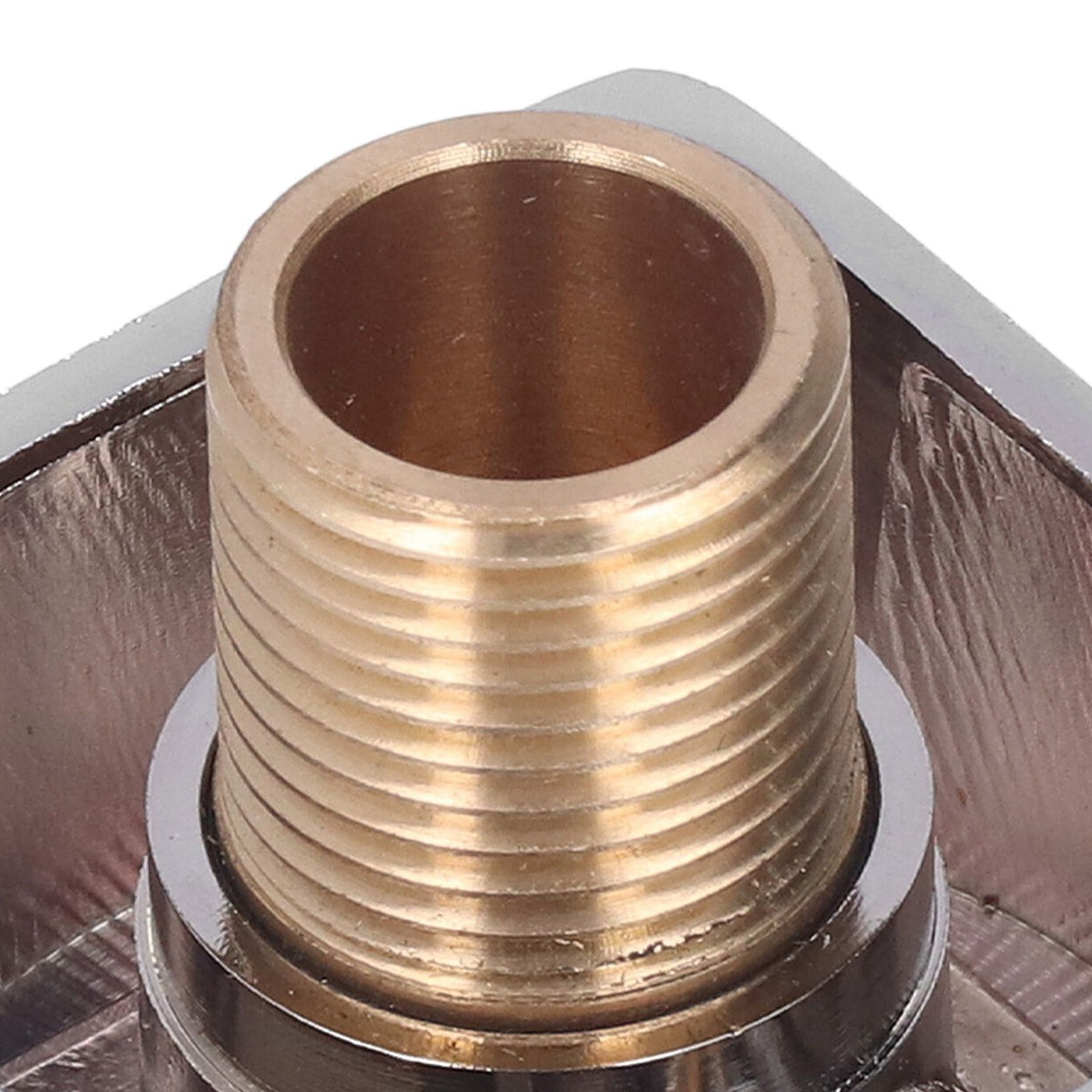 Quadrate Shower Elbow Chrome Finish Wall Mounted G1/2 Full Copper Male Female Universal Wall Elbow for Hand Held Shower