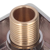 Quadrate Shower Elbow Chrome Finish Wall Mounted G1/2 Full Copper Male Female Universal Wall Elbow for Hand Held Shower - Extra Image