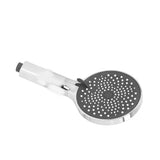 Handheld Shower Head High Pressure G1/2 Thread ABS Electroplated Showerhead for BathroomSilver - Close-Up Angle