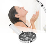 Handheld Shower Head High Pressure G1/2 Thread ABS Electroplated Showerhead for BathroomSilver
