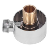 Shower Adapter Brass Construction Chrome Plated G1/2 Wall Mounted Easy Installation Round Shower Hose Connector - Side View