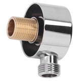 Shower Adapter Brass Construction Chrome Plated G1/2 Wall Mounted Easy Installation Round Shower Hose Connector