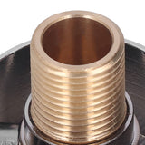 Shower Adapter Brass Construction Chrome Plated G1/2 Wall Mounted Easy Installation Round Shower Hose Connector - Extra Image