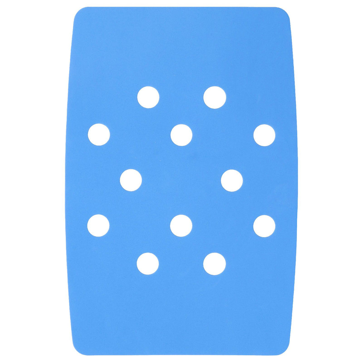 Shower Chair Cushion Paste Fixed Keep Warm EVA Blue Perforation Design Portable Shower Stool Cushion
