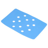 Shower Chair Cushion Paste Fixed Keep Warm EVA Blue Perforation Design Portable Shower Stool Cushion