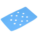 Shower Chair Cushion Paste Fixed Keep Warm EVA Blue Perforation Design Portable Shower Stool Cushion