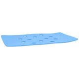 Shower Chair Cushion Paste Fixed Keep Warm EVA Blue Perforation Design Portable Shower Stool Cushion - Extra Image
