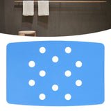 Shower Chair Cushion Paste Fixed Keep Warm EVA Blue Perforation Design Portable Shower Stool Cushion - Extra Image