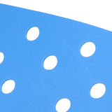 Shower Chair Cushion Paste Fixed Keep Warm EVA Blue Perforation Design Portable Shower Stool Cushion