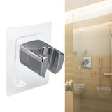 Shower Head Bracket Plastic Adhesive Nail Free Waterproof Bidet Sprayer Holder for Home Hotel Bathroom