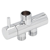G3/4 to G1/2 Shower Arm Diverter Leakproof Tee Connector Brass Shower Diverter Valve for Bathroom - Close-Up Angle