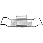 Metal Bathtub Rack Retractable Adjustable Removable Stand Bathroom Caddy Tray Rack for Hotels Bathrooms