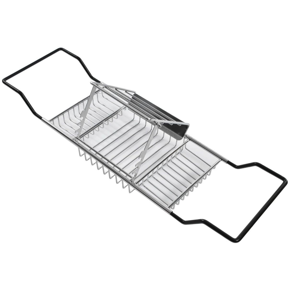 Metal Bathtub Rack Retractable Adjustable Removable Stand Bathroom Caddy Tray Rack for Hotels Bathrooms