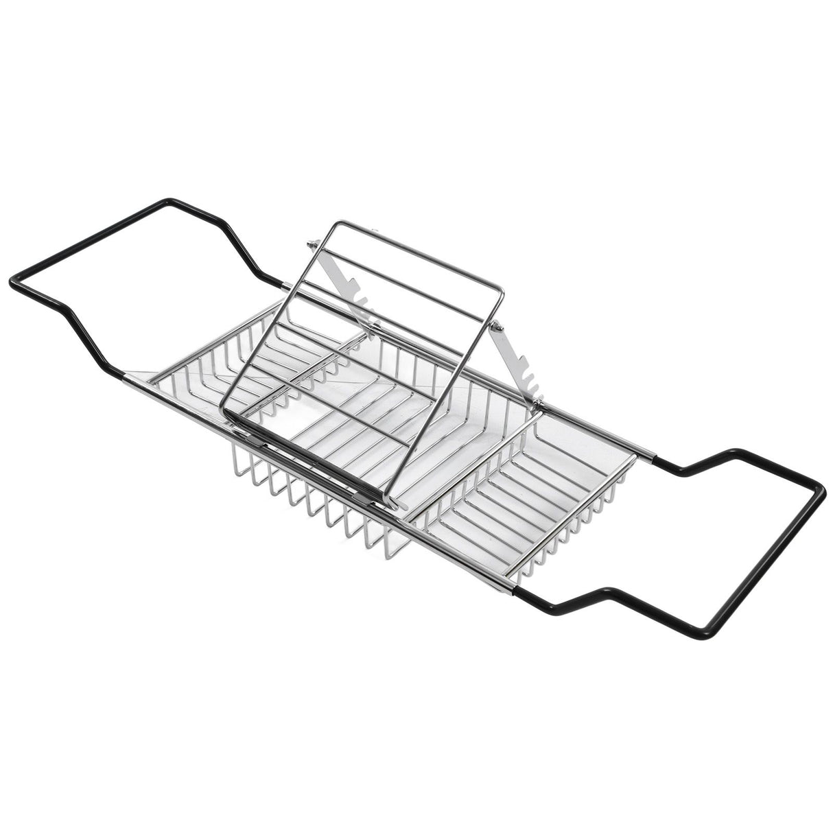 Metal Bathtub Rack Retractable Adjustable Removable Stand Bathroom Caddy Tray Rack for Hotels Bathrooms