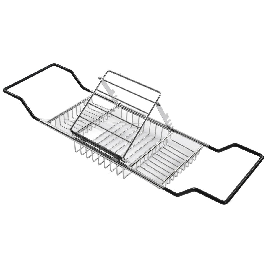 Metal Bathtub Rack Retractable Adjustable Removable Stand Bathroom Caddy Tray Rack for Hotels Bathrooms