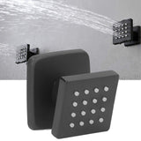 Body Spray Jets Quadrate 360° Adjustable Massage Spa Side Sprayer 16 Orifices Wall Mounted Sprayer with G1/2 Connector - Extra Image