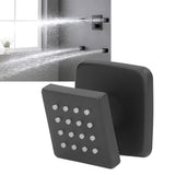 Body Spray Jets Quadrate 360° Adjustable Massage Spa Side Sprayer 16 Orifices Wall Mounted Sprayer with G1/2 Connector