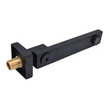 G1/2 Interface Brass Bathtub Faucet Wall Mounted Tub Faucet 180 Degree Adjustable Bathroom Shower Spout - Close-Up Angle