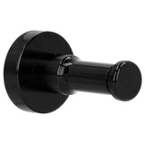 Retro Bathroom Hook Aluminum Towel Hook Heavy Duty Wall Coat Hanger for Balcony KitchenBlack - Top-Down View