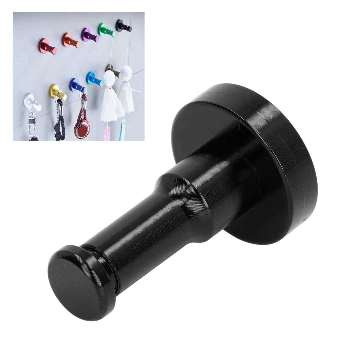 Retro Bathroom Hook Aluminum Towel Hook Heavy Duty Wall Coat Hanger for Balcony KitchenBlack