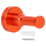 Retro Bathroom Hook Aluminum Towel Hook Heavy Duty Wall Coat Hanger for Balcony KitchenOrange