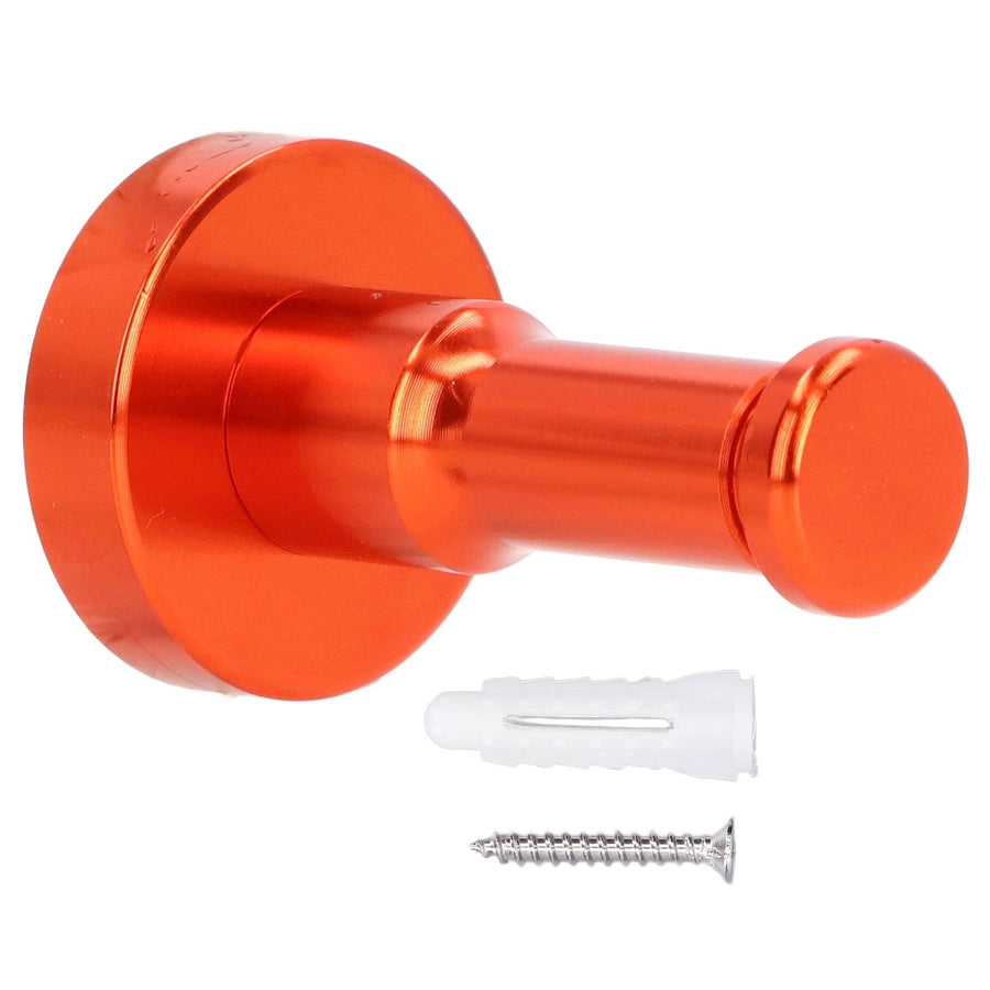 Retro Bathroom Hook Aluminum Towel Hook Heavy Duty Wall Coat Hanger for Balcony KitchenOrange
