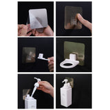Soap Liquid Hook Self Adhesive Wall Mounted Shower Gel Bottle Rack Shampoo Holder for Bathroom