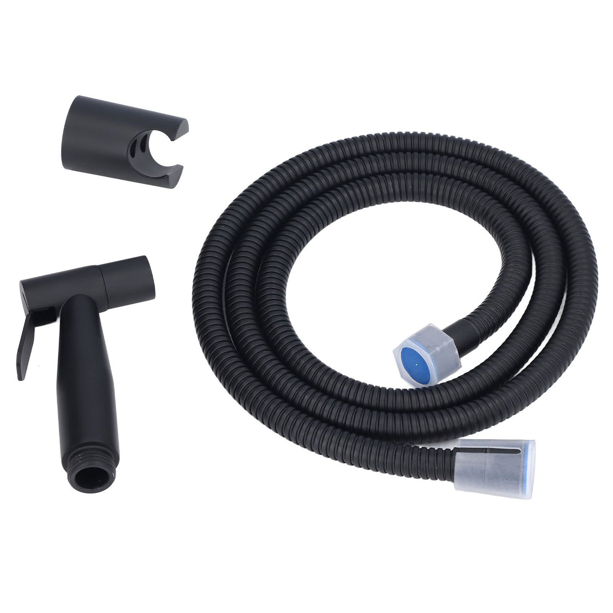 Bidet Sprayer Stainless Steel G1/2 Adjustable Water Pressure Portable Space Saving Easy Installation Handheld Bidet SprayerMatte Black