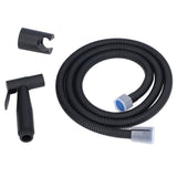 Bidet Sprayer Stainless Steel G1/2 Adjustable Water Pressure Portable Space Saving Easy Installation Handheld Bidet SprayerMatte Black
