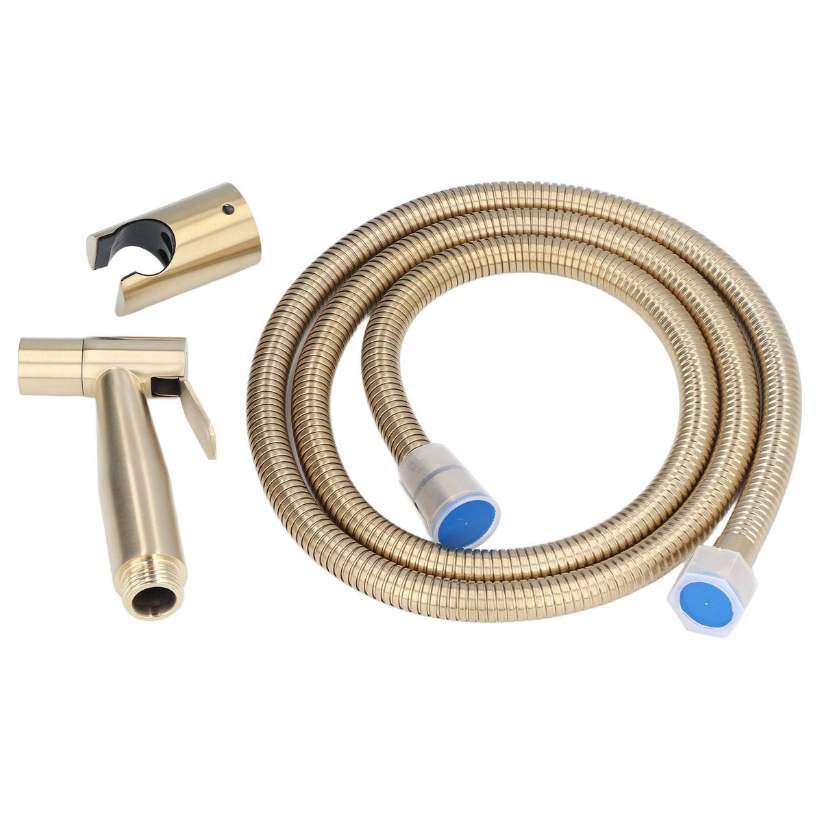 Bidet Sprayer Stainless Steel G1/2 Adjustable Water Pressure Portable Space Saving Easy Installation Handheld Bidet SprayerGold