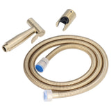 Bidet Sprayer Stainless Steel G1/2 Adjustable Water Pressure Portable Space Saving Easy Installation Handheld Bidet SprayerGold
