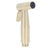 Bidet Sprayer Stainless Steel G1/2 Adjustable Water Pressure Portable Space Saving Easy Installation Handheld Bidet SprayerGold - Close-Up Angle