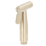 Bidet Sprayer Stainless Steel G1/2 Adjustable Water Pressure Portable Space Saving Easy Installation Handheld Bidet SprayerGold - Low Angle