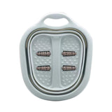 Foot Soaking Bath Basin Foldable Portable Roller Design SPA Massage Bucket for Relieving Feet Pain AchesGreen