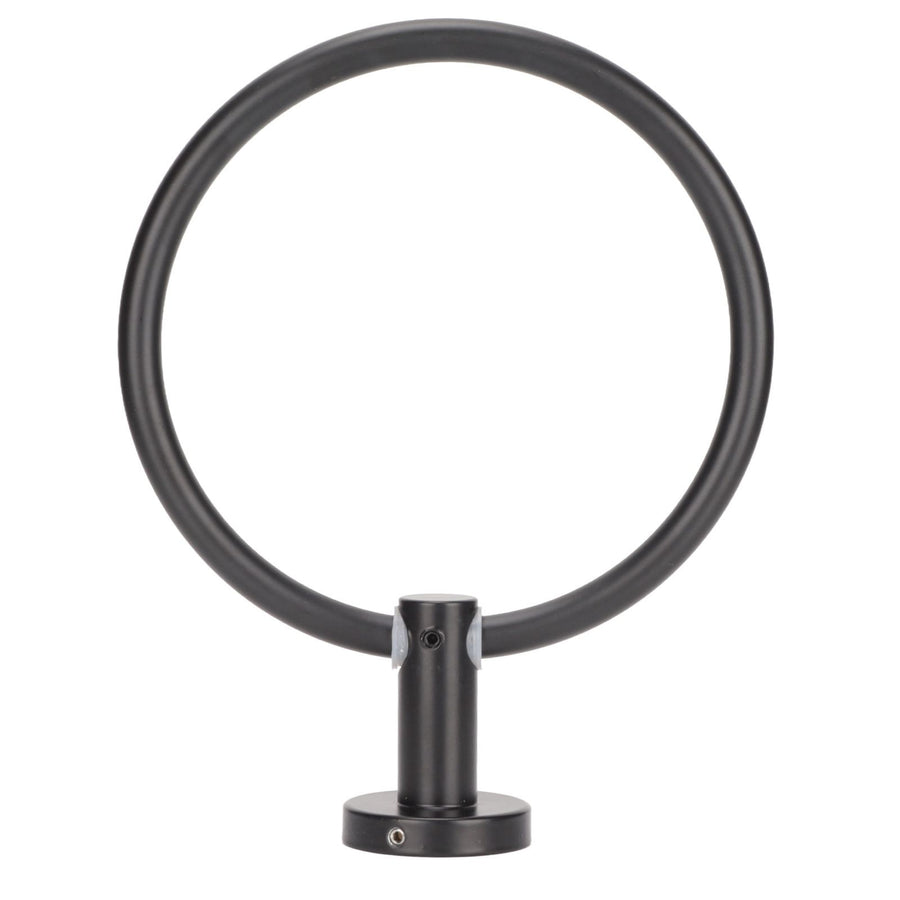 Towel Ring Space Aluminum Modern Round Hand Towel Holder Bath Hardware for Balcony HotelBlack