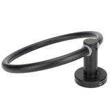 Towel Ring Space Aluminum Modern Round Hand Towel Holder Bath Hardware for Balcony HotelBlack