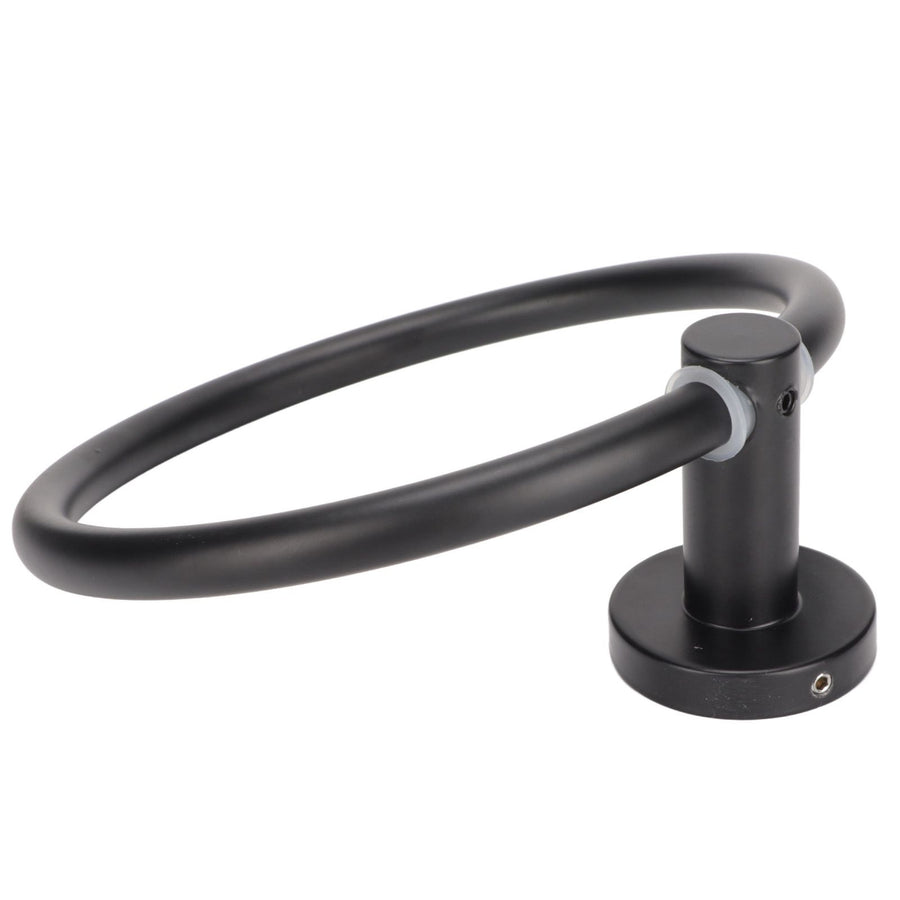 Towel Ring Space Aluminum Modern Round Hand Towel Holder Bath Hardware for Balcony HotelBlack