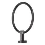 Towel Ring Space Aluminum Modern Round Hand Towel Holder Bath Hardware for Balcony HotelBlack