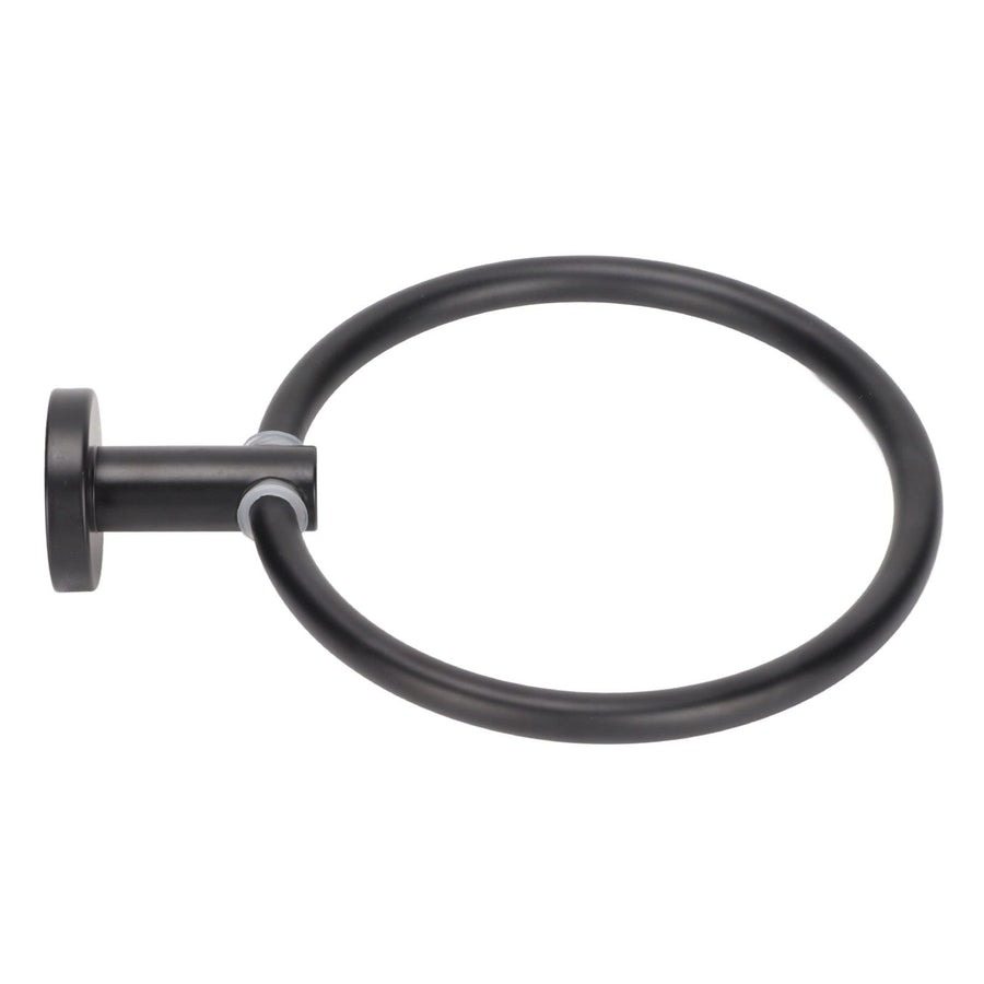 Towel Ring Space Aluminum Modern Round Hand Towel Holder Bath Hardware for Balcony HotelBlack