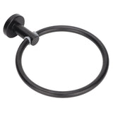 Towel Ring Space Aluminum Modern Round Hand Towel Holder Bath Hardware for Balcony HotelBlack