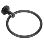 Towel Ring Space Aluminum Modern Round Hand Towel Holder Bath Hardware for Balcony HotelBlack