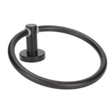 Towel Ring Space Aluminum Modern Round Hand Towel Holder Bath Hardware for Balcony HotelBlack
