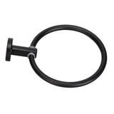 Towel Ring Space Aluminum Modern Round Hand Towel Holder Bath Hardware for Balcony HotelBlack