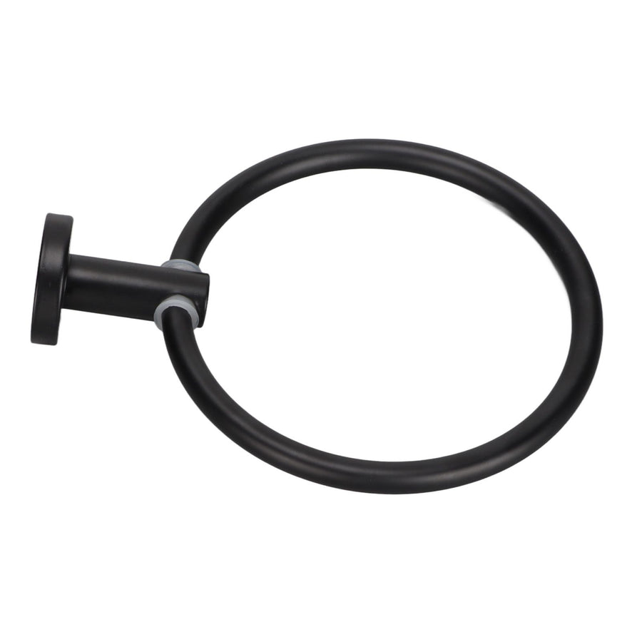 Towel Ring Space Aluminum Modern Round Hand Towel Holder Bath Hardware for Balcony HotelBlack