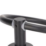 Towel Ring Space Aluminum Modern Round Hand Towel Holder Bath Hardware for Balcony HotelBlack