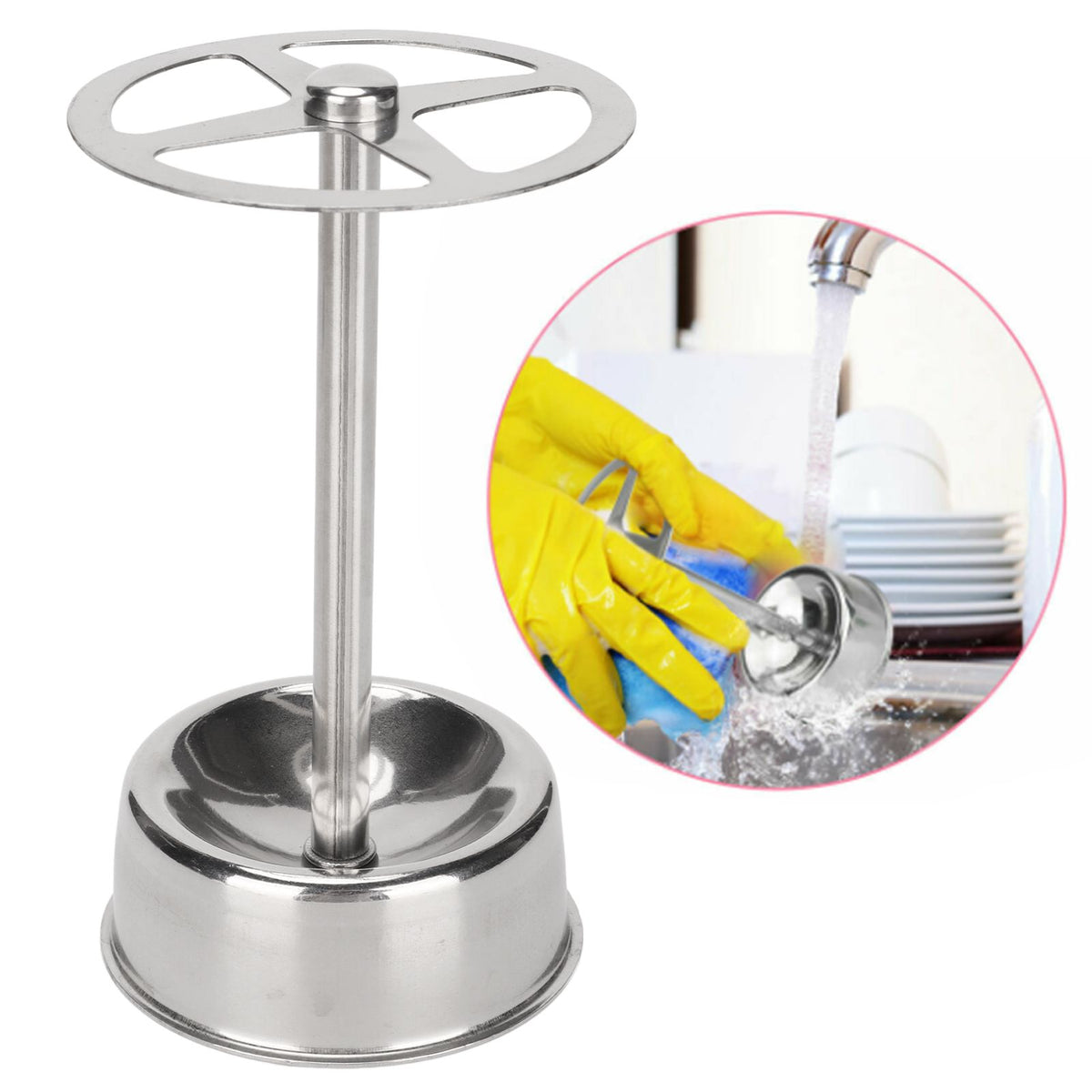 Stainless Steel Toothbrush Holder Organizer Toothpaste Stand Bathroom Organizer Freestand for Makeup Tools